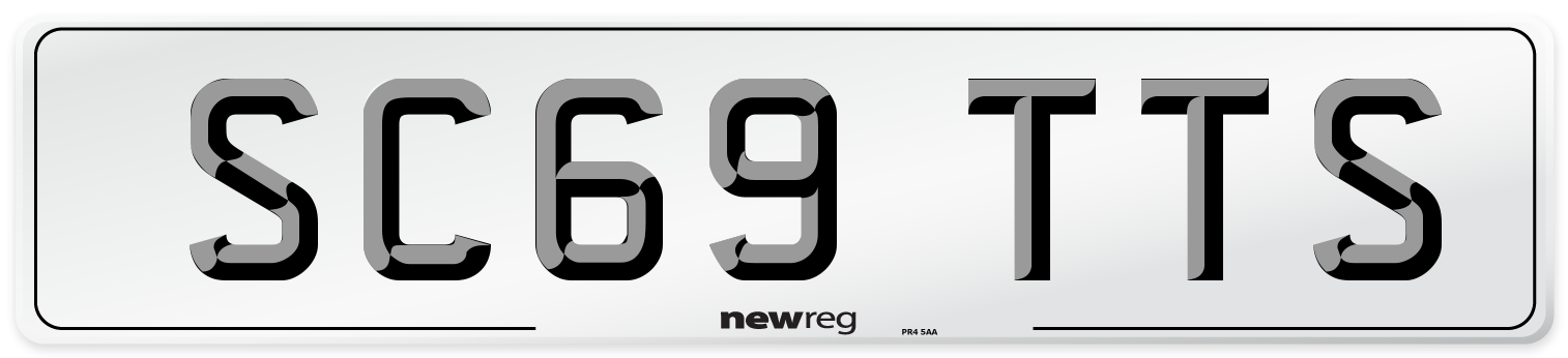 SC69 TTS Number Plate from New Reg